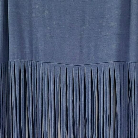 NWT POL Boho Extended Fringe Tunic Tank Top. - Picture 3 of 3